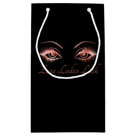Makeup Artist Eyelash Brows Lashes Beauty Business Kleine Geschenktüte (Rückseite)