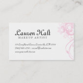 Makeup Artist Eyelash Curler Pink Visitenkarte (Rückseite)