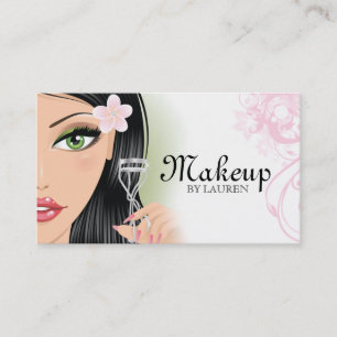 Makeup Artist Eyelash Curler Pink Visitenkarte