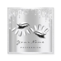 Makeup Artist Eyelash Extension Gray Tropfens Nail