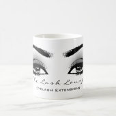 Makeup Artist Eyelash Extension Studio Grau Eye Kaffeetasse (Mittel)