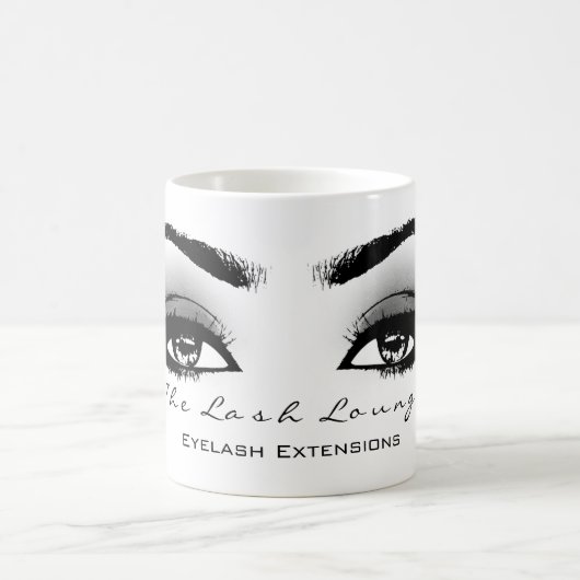 Makeup Artist Eyelash Extension Studio Grau Eye Kaffeetasse (Mittel)
