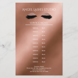Makeup Artist Eyelash Extensions beidseitig Flyer