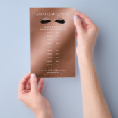 Makeup Artist Eyelash Extensions beidseitig Flyer (Handgriff)