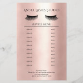 Makeup Artist Eyelash Extensions, Flyer (Hinten)