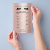 Makeup Artist Eyelash Extensions, Flyer (Handgriff)