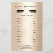 Makeup Artist Eyelash Extensions, Flyer (Hinten)