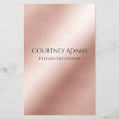 Makeup Artist Eyelash Extensions Flyer (Hinten)