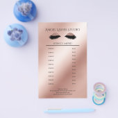Makeup Artist Eyelash Extensions Flyer (Einzeln)