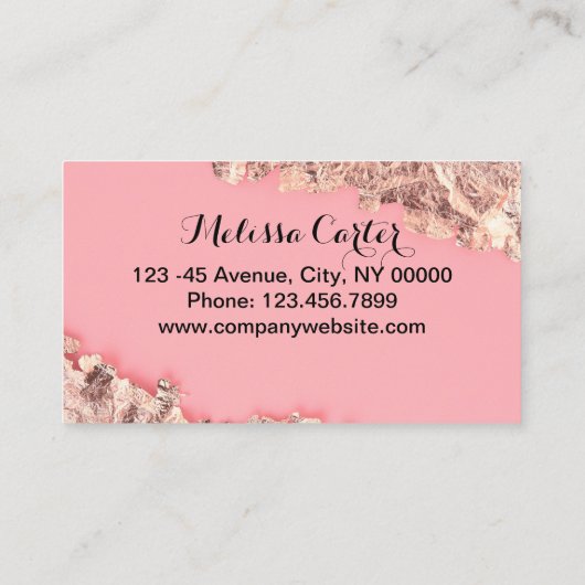 Makeup Artist Eyelash Extensions Lashes Brows Visitenkarte (Rückseite)