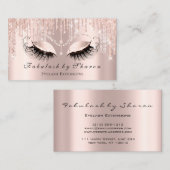 Makeup Artist Eyelash Funkelnd Eyes Glitzer String Visitenkarte (Vorne/Hinten)