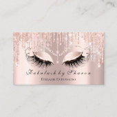 Makeup Artist Eyelash Funkelnd Eyes Glitzer String Visitenkarte (Vorderseite)