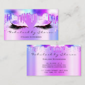Makeup Artist Eyelash Holograph Tropfen Tropfen Pi Visitenkarte (Vorne/Hinten)