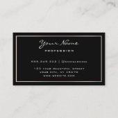 Makeup Artist Eyelash Lashes Glitzer Tropfen Rose Visitenkarte (Rückseite)