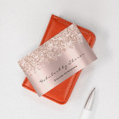 Makeup Artist Eyelash Mink Lashes Confetti Rose Visitenkarte