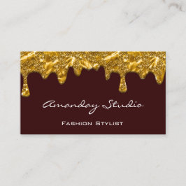 Makeup Artist Eyelash Tropfen Burgundy Einzigartig Visitenkarte