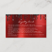 Makeup Artist Eyelashes Extension Loyalty Visitenkarte (Rückseite)