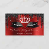 Makeup Artist Eyelashes Extension Loyalty Visitenkarte (Vorderseite)