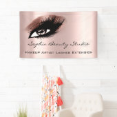 Makeup Artist Eyelashes Rose Banner (Insitu)