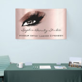 Makeup Artist Eyelashes Rose Banner (Messeveranstaltung)