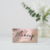 Makeup Artist Eyeliner Lettering Pastel Glam Visitenkarte (Stehend Vorderseite)
