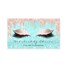 Makeup Artist Eyes Lashes Glitzer Tropfen Rose Blu