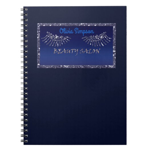 Makeup Artist Eyes Lashes Glitzer Tropfen Spark Be Notizblock (Vorderseite)