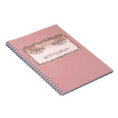 Makeup Artist Eyes Lashes Glitzer Tropfen Spark Be Notizblock (Rechte Seite)