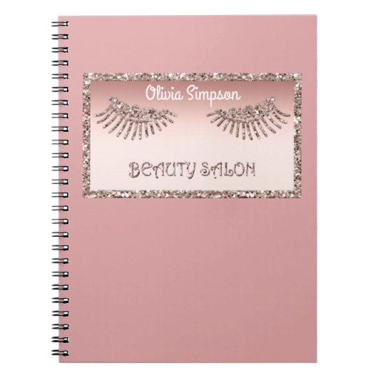 Makeup Artist Eyes Lashes Glitzer Tropfen Spark Be Notizblock (Vorderseite)