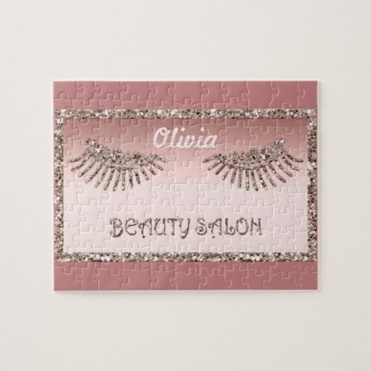 Makeup Artist Eyes Lashes Glitzer Tropfen Spark Be Puzzle (Horizontal)