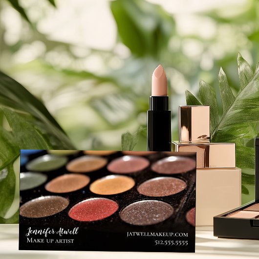 Makeup Artist Eyeshadow Palette Rainbow Glitzer Magnetische Visitenkarte