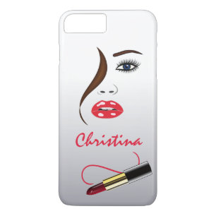 Makeup Artist Face and Lipstick im Mirror Slim Case-Mate iPhone Hülle