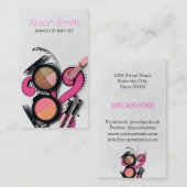 Makeup Artist / Face Paint & Fantasy Makeup Visitenkarte (Vorne/Hinten)