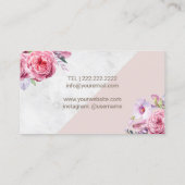 Makeup Artist Fair Stylist Visitenkarte (Rückseite)