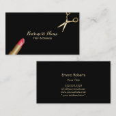 Makeup Artist Fairsteine Minimal Schönheitssalon Visitenkarte (Vorne/Hinten)