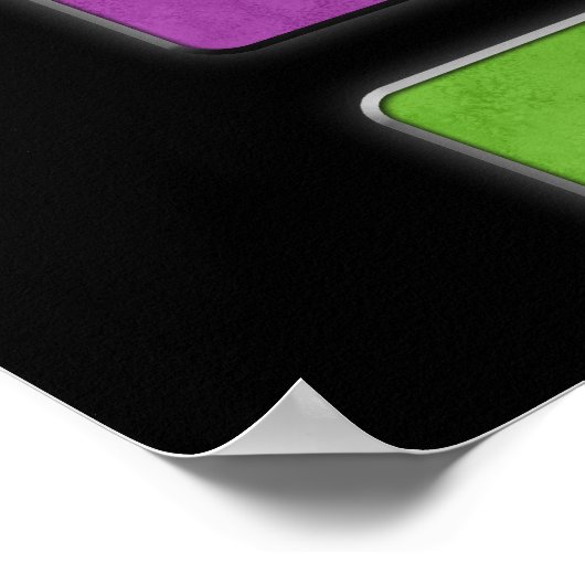 Makeup Artist farbenfrohe Palette Retail Salon Pos Poster (Ecke)