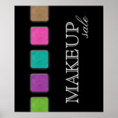 Makeup Artist farbenfrohe Palette Retail Salon Pos Poster (Vorne)