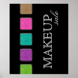 Makeup Artist farbenfrohe Palette Retail Salon Pos Poster