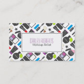 Makeup Artist Farbiges Muster Visitenkarte (Vorderseite)