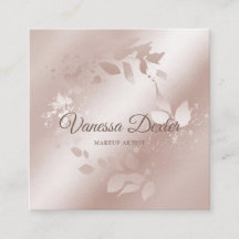 Makeup Artist Floral Lash Event Planner Rose Gold