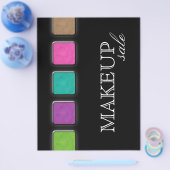 Makeup Artist Flyer Salon Farbige Palette (Einzeln)