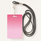 Makeup artist Foto qr Code rosa kleine Unternehmen Ausweis (Rückseite mit Schlüsselband)