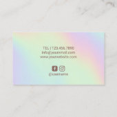 Makeup Artist Friseur Salon Rustikale Blume Pastel Visitenkarte (Rückseite)