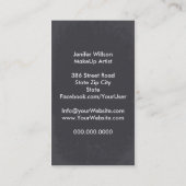Makeup Artist Geschäft Card Visitenkarte (Rückseite)