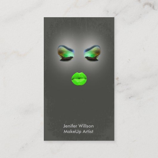 Makeup Artist Geschäft Card Visitenkarte (Rückseite)