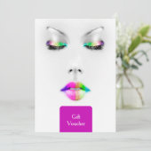 Makeup Artist Gift Voucher (Stehend Vorderseite)