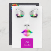 Makeup Artist Gift Voucher (Vorne/Hinten)