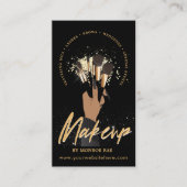 Makeup Artist Glam MUA Beauty Salon Logo Business Visitenkarte (Vorderseite)