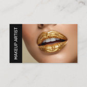 Makeup Artist Glitz And Glam Visitenkarte (Vorderseite)