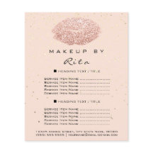 Makeup Artist Glitzer Gold Confetti Preisliste Lif